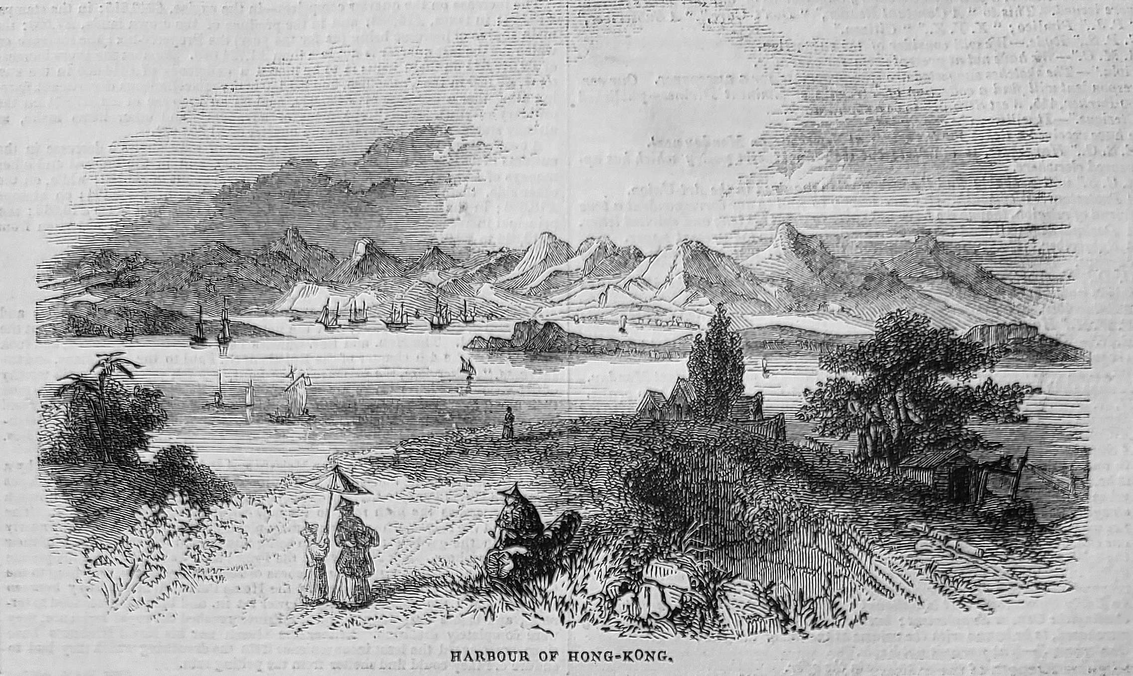the harbour of Hong Kong 1844